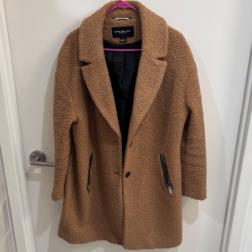 Marc New York Tan Sherpa Jacket